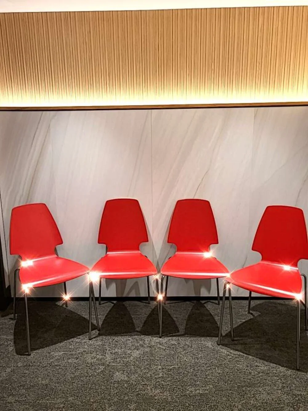 4 Red Chairs